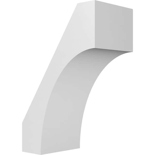 Ekena Millwork 5-in. W x 8-in. D x 12-in. H Westlake Architectural Grade PVC Knee Brace BRCP05X08X12WTL - main